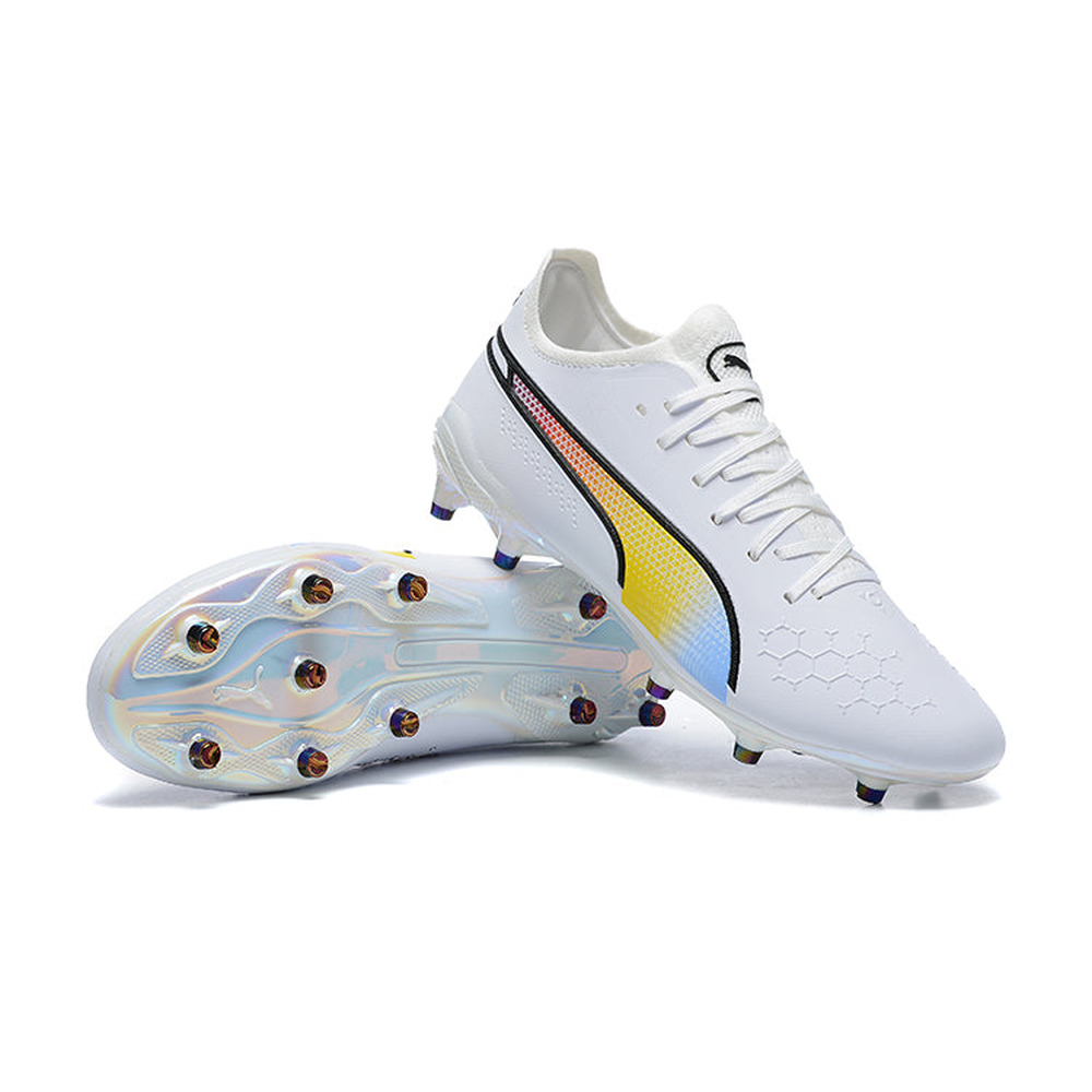 Chuteira Campo Puma King Ultimate FG Branca 