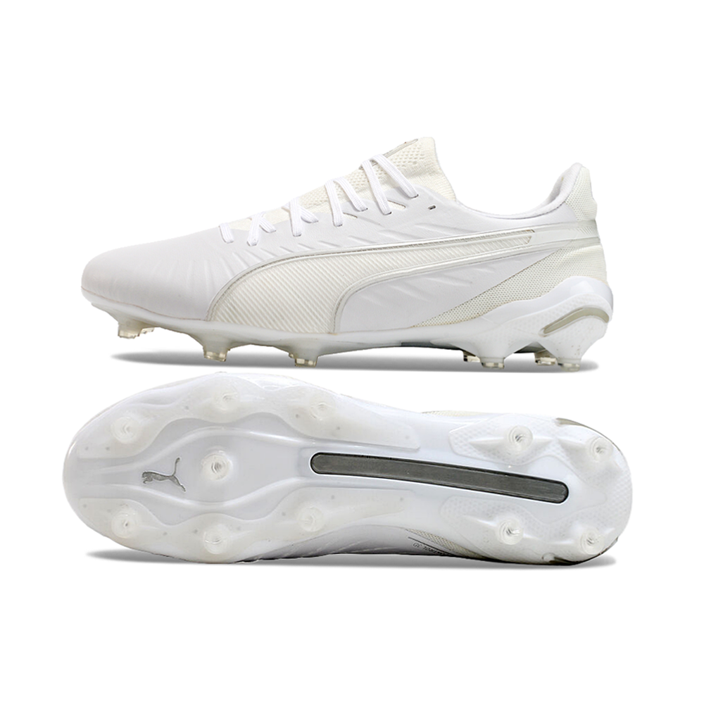 Chuteira Campo Puma King Ultimate FG Branca 