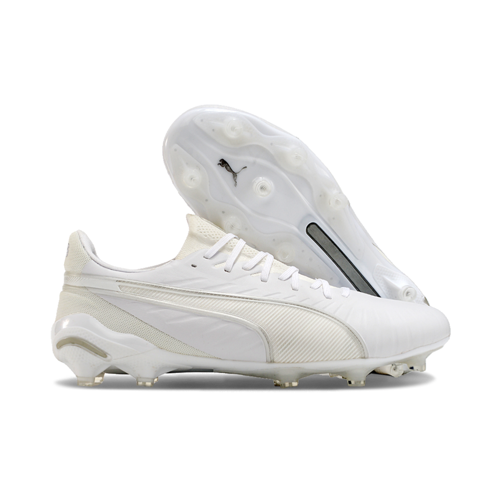 Chuteira Campo Puma King Ultimate FG Branca 