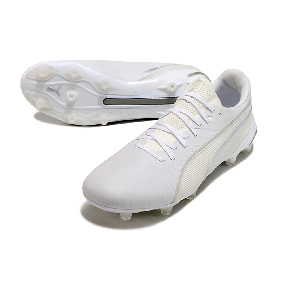 Chuteira Campo Puma King Ultimate FG Branca 