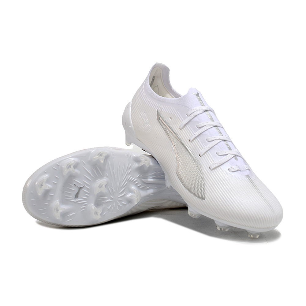 Chuteira Campo Puma Ultra 5 Ultimate FG Branca 