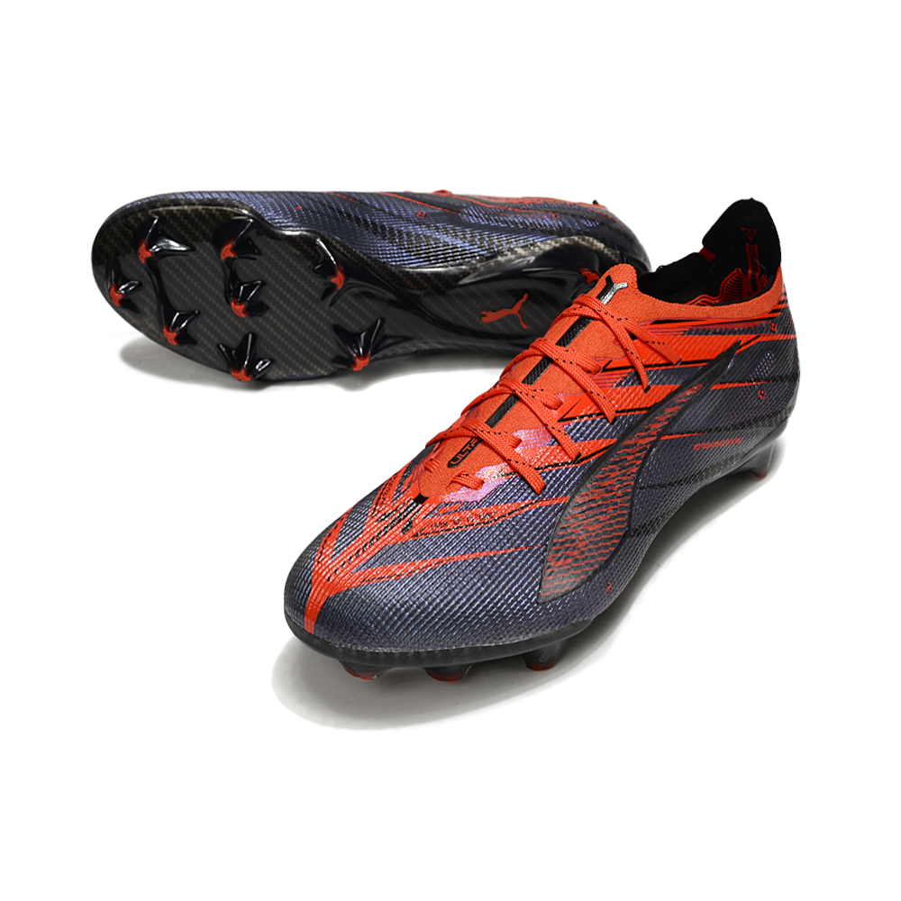 Chuteira Campo Puma Ultra 5 Ultimate FG Cinza e Laranja