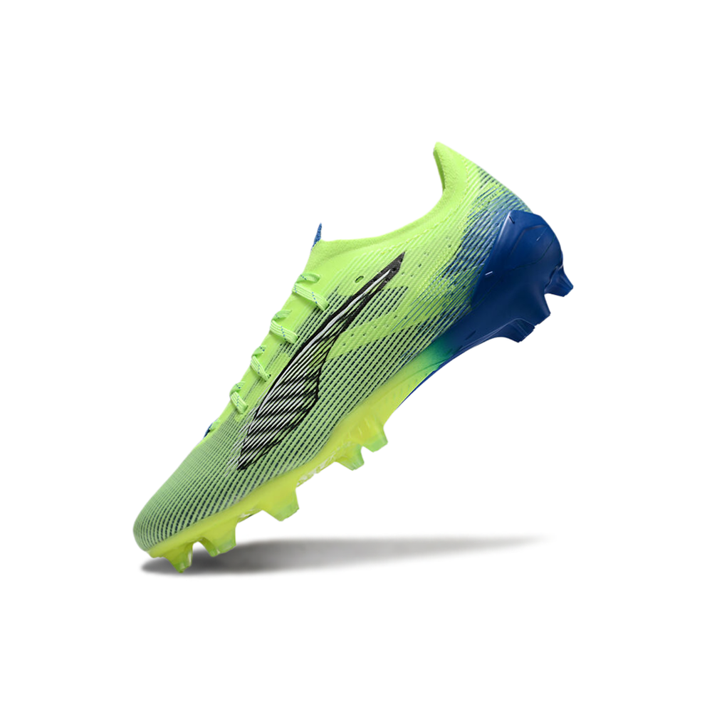 Chuteira Campo Puma Ultra 5 Ultimate FG Verde e Azul 