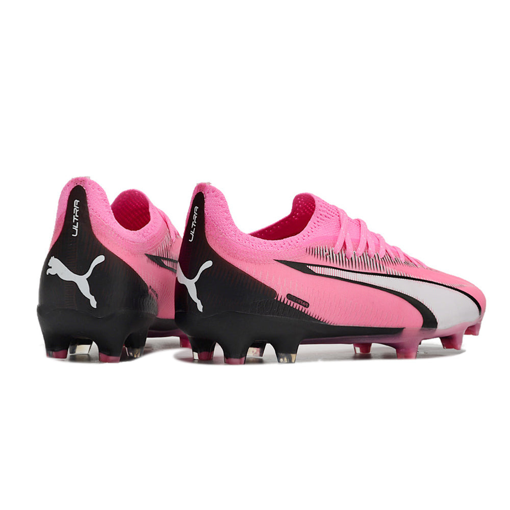 Chuteira Campo Puma Ultra Ultimate FG Rosa e Preto 