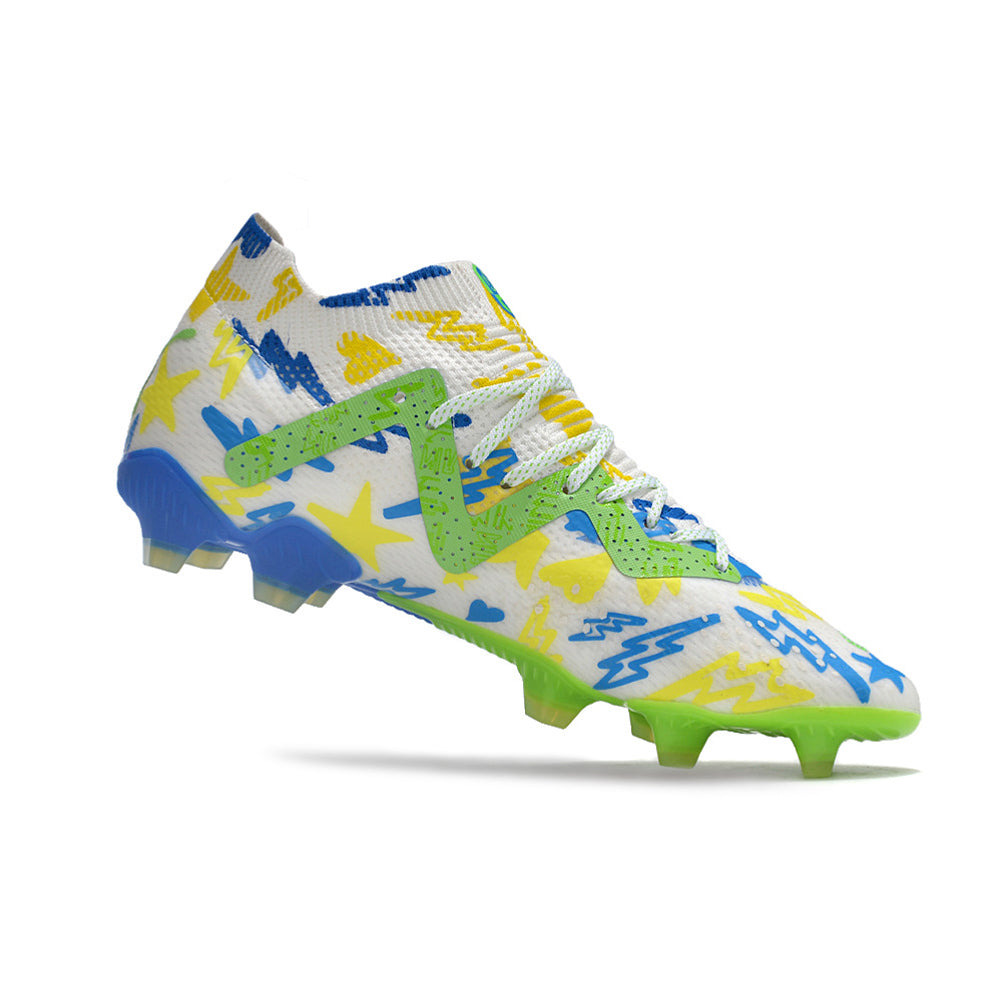 Chuteira de Campo Puma Future Ultimate FG Verde, Amarelo e Azul 