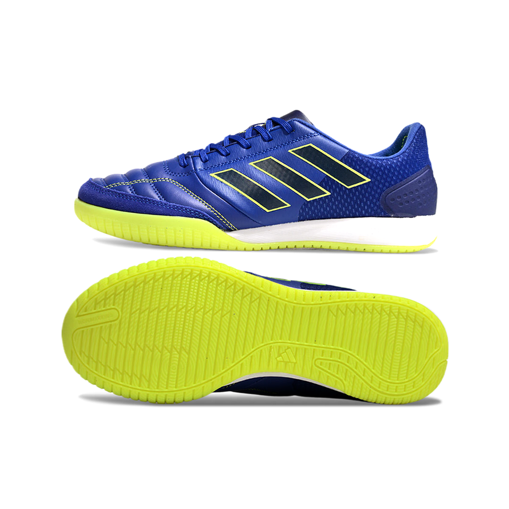 Chuteira Futsal Adidas Competition Top IC Azul e Verde