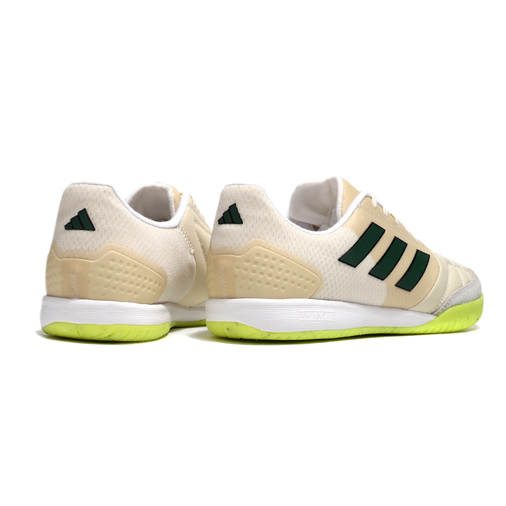 Chuteira Futsal Adidas Competition Top IC Bege e Verde