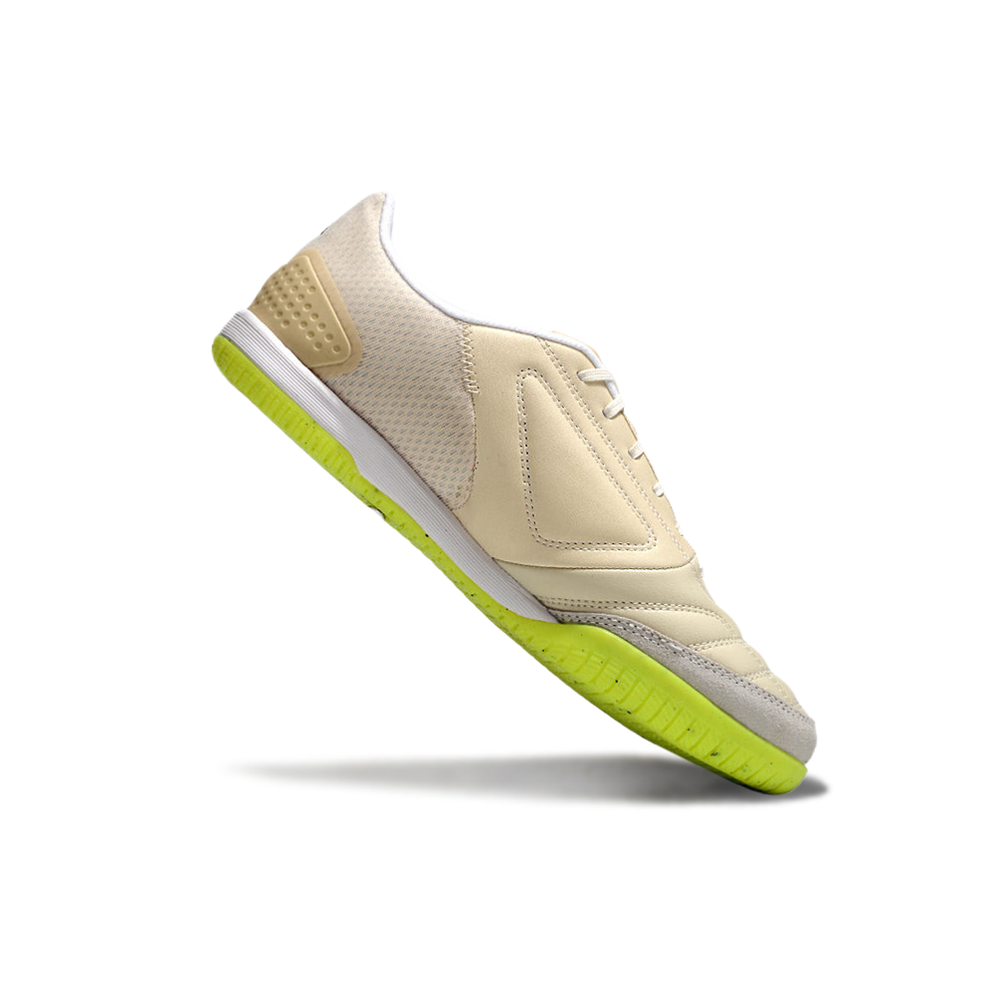Chuteira Futsal Adidas Competition Top IC Bege e Verde