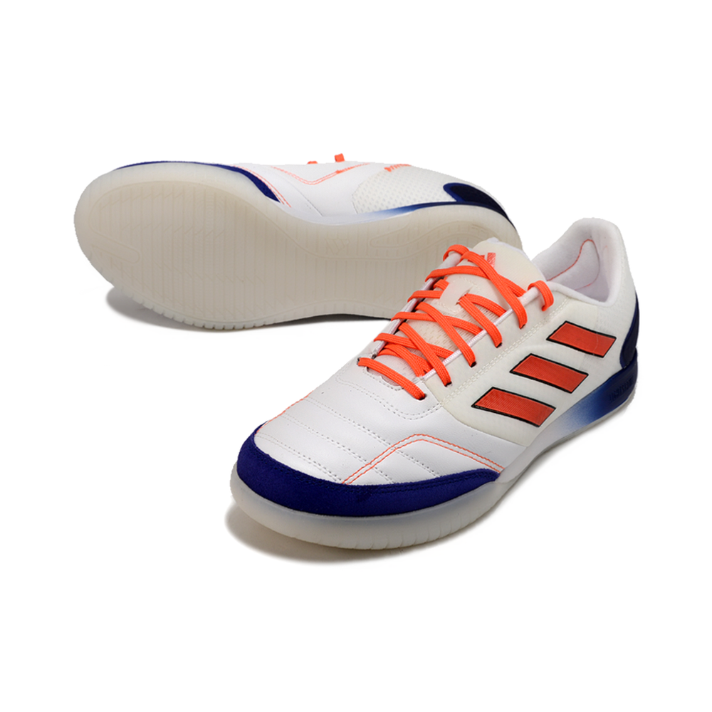 Chuteira Futsal Adidas Competition Top IC Branca, Azul e Vermelho