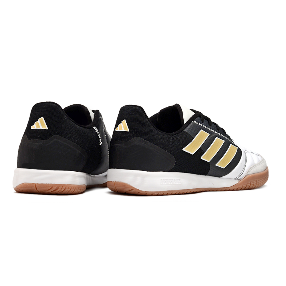 Chuteira Futsal Adidas Competition Top IC Branca, Preta e Dourado