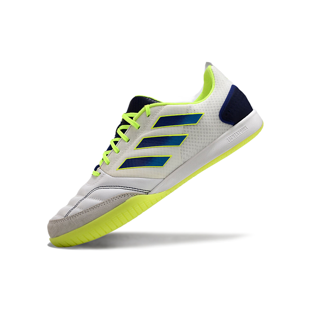 Chuteira Futsal Adidas Competition TOP IC Branca, Verde e Azul