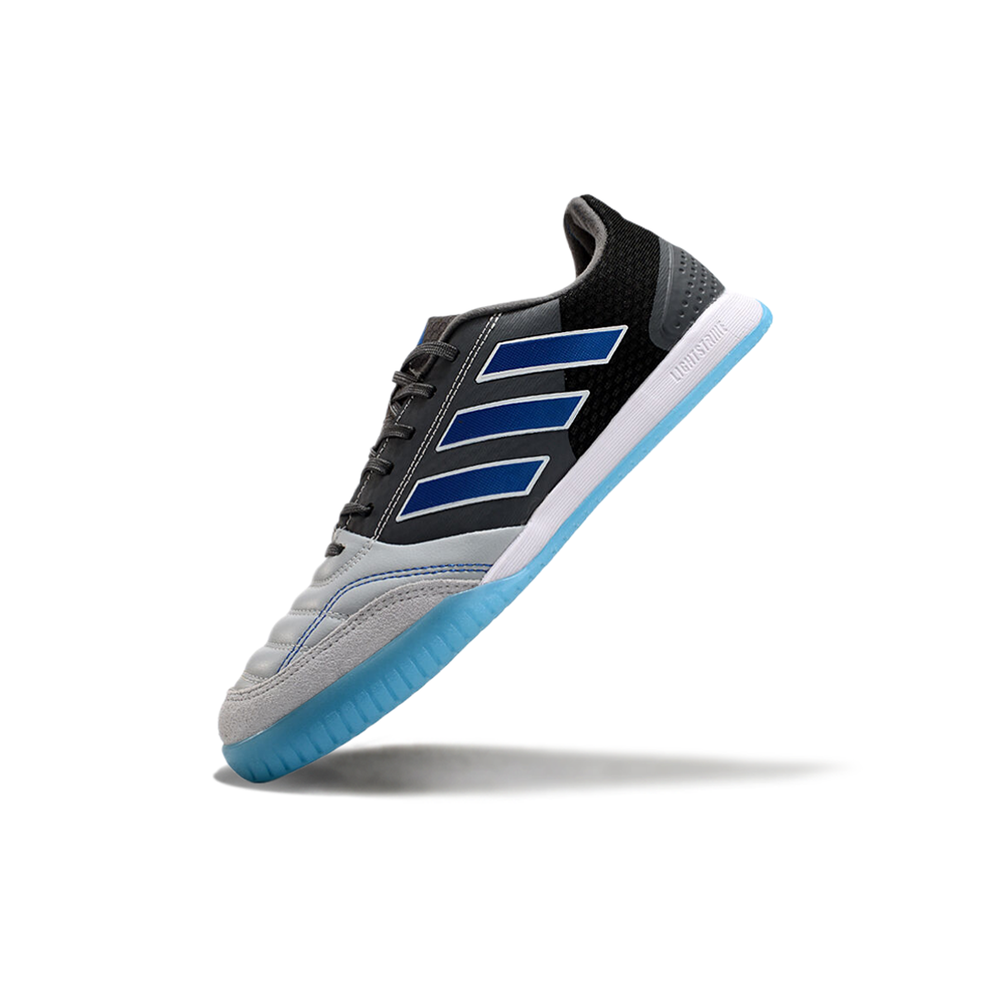 Chuteira Futsal Adidas Competition Top IC Cinza, Azul e Branco
