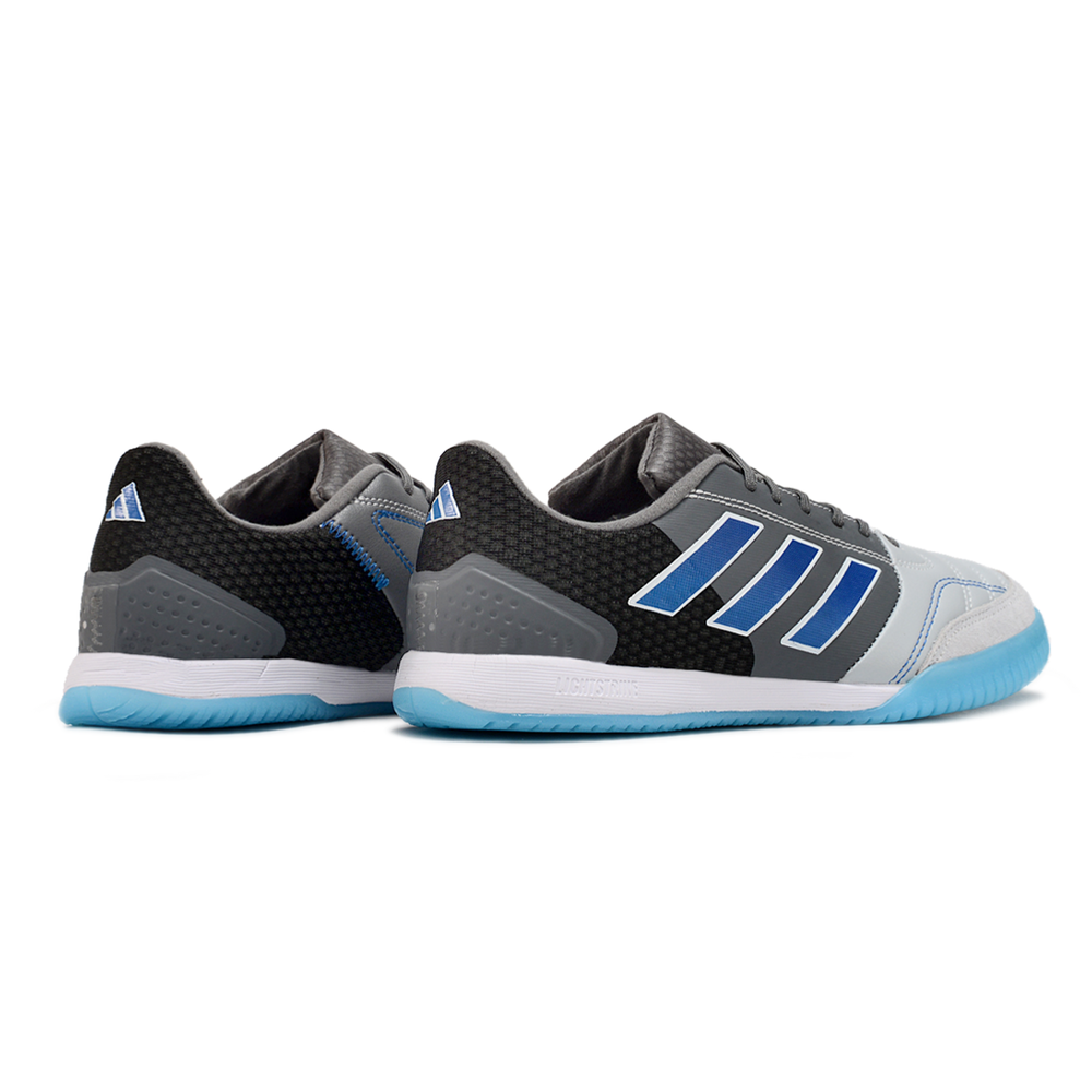 Chuteira Futsal Adidas Competition Top IC Cinza, Azul e Branco