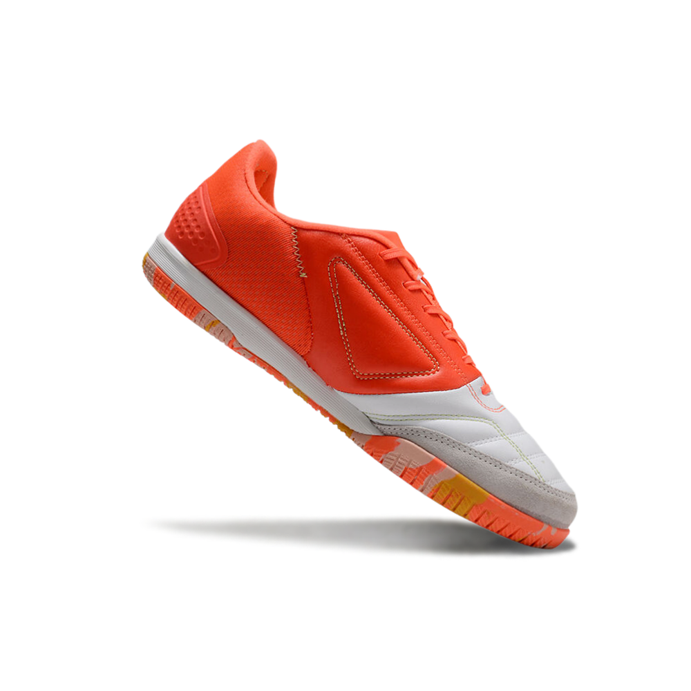Chuteira Futsal Adidas Competition Top IC Laranja e Branco
