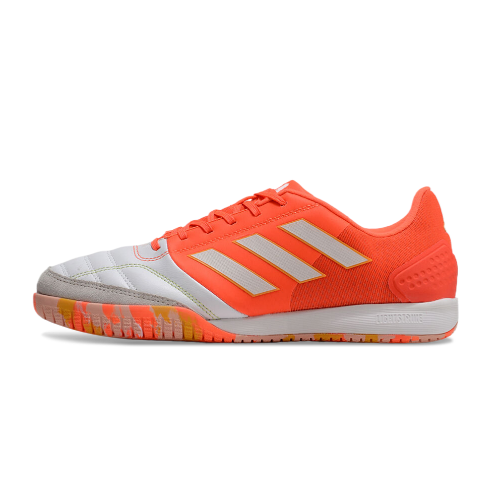 Chuteira Futsal Adidas Competition Top IC Laranja e Branco