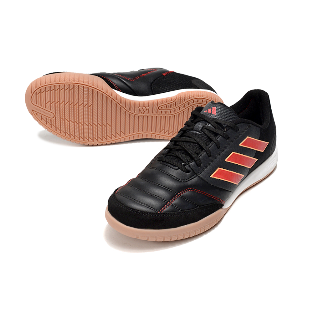 Chuteira Futsal Adidas Competition Top IC Preta e Vermelha