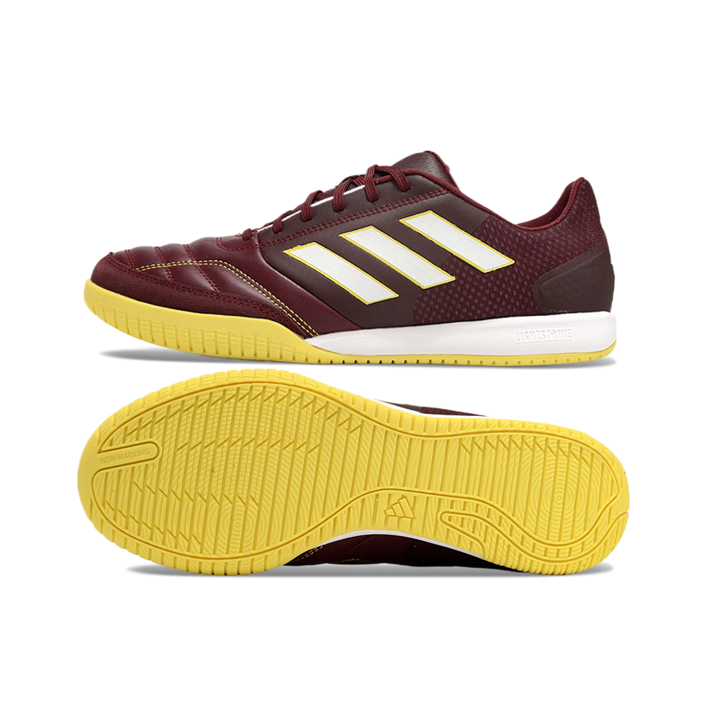 Chuteira Futsal Adidas Competition Top IC Vermelha e Amarela