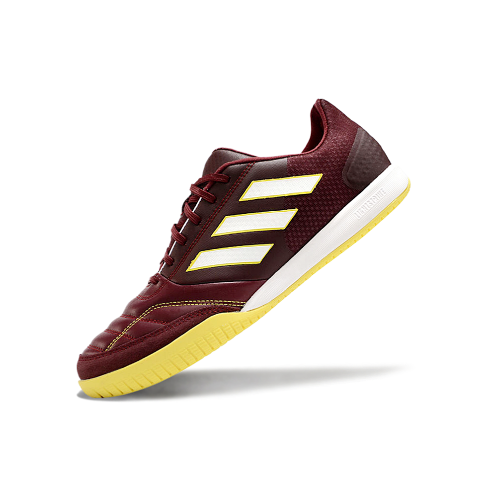 Chuteira Futsal Adidas Competition Top IC Vermelha e Amarela