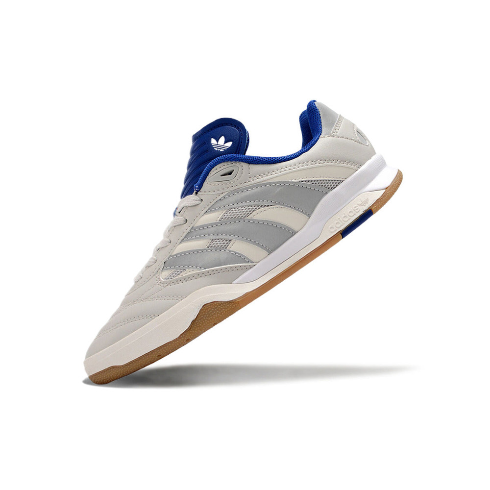 Chuteira Futsal Adidas Copa Mundial IC Bege, Azul e Cinza