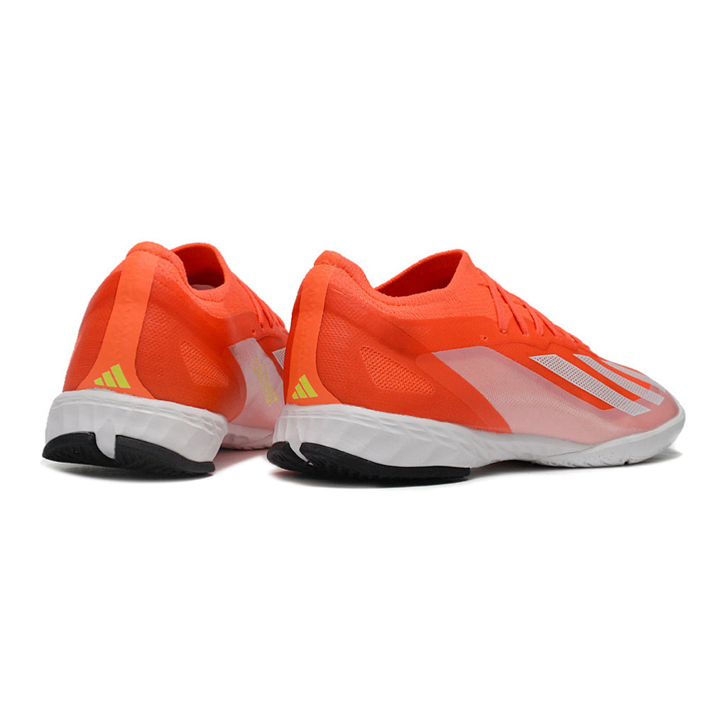 Chuteira Futsal Adidas CrazyFast. 1 IC Vermelha e Branco 