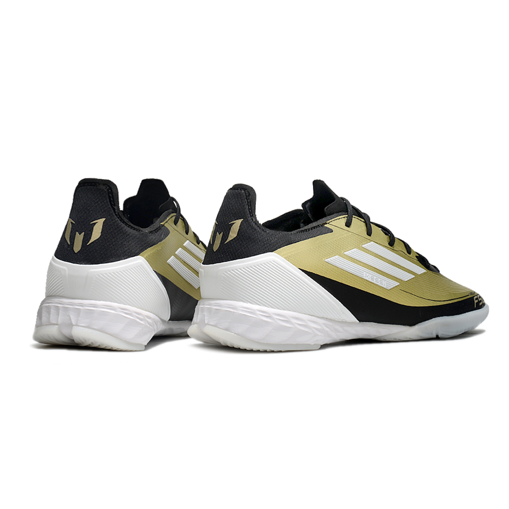 Chuteira Futsal Adidas F50 IC Dourada e Preta 