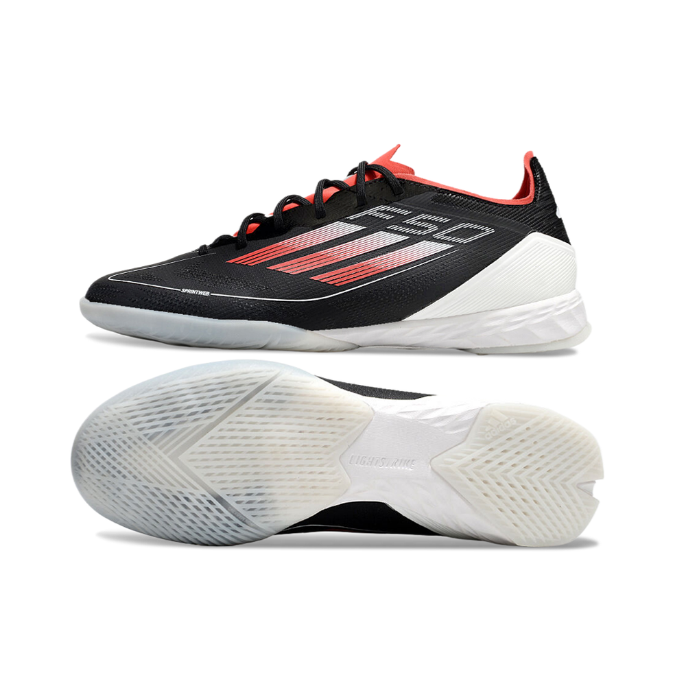 Chuteira Futsal Adidas F50 IC Preto e Vermelho