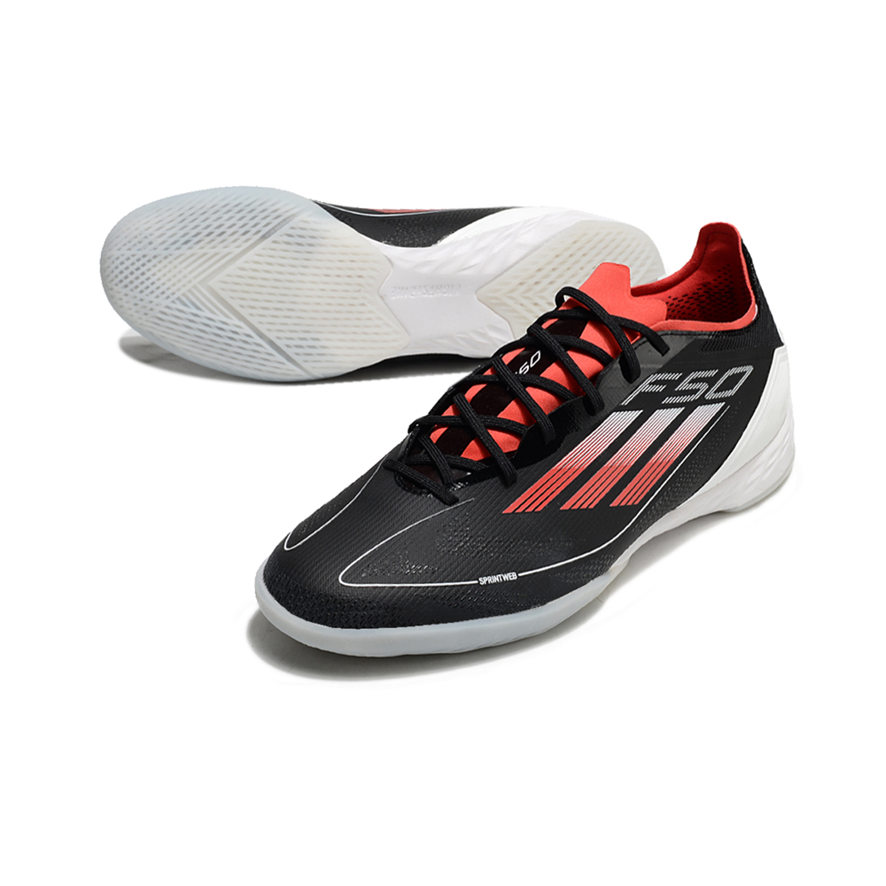 Chuteira Futsal Adidas F50 IC Preto e Vermelho