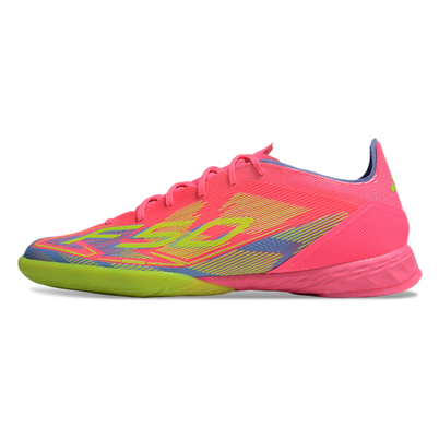 Chuteira Futsal Adidas F50 IC Rosa, Verde e Azul