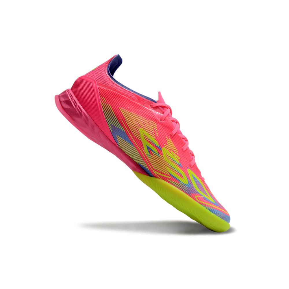 Chuteira Futsal Adidas F50 IC Rosa, Verde e Azul
