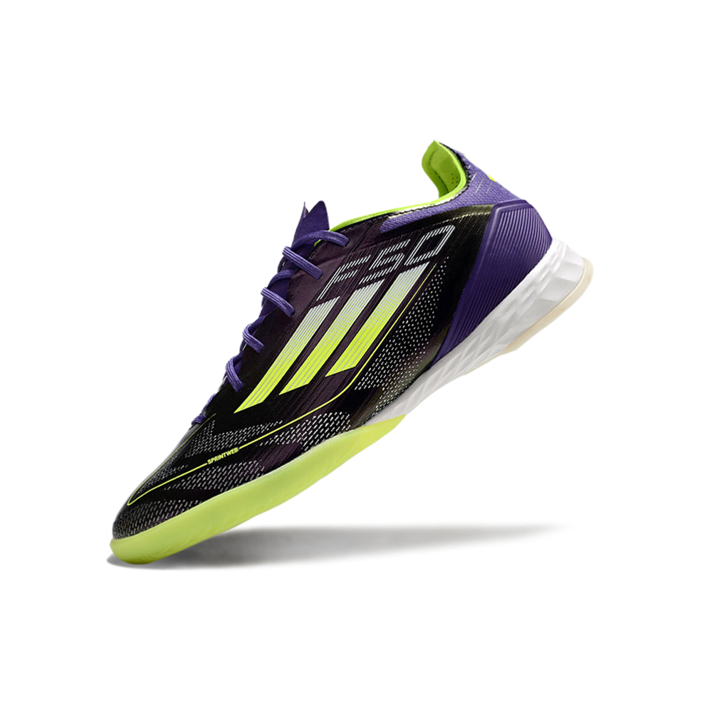 Chuteira Futsal Adidas F50 IC Roxa e Verde 