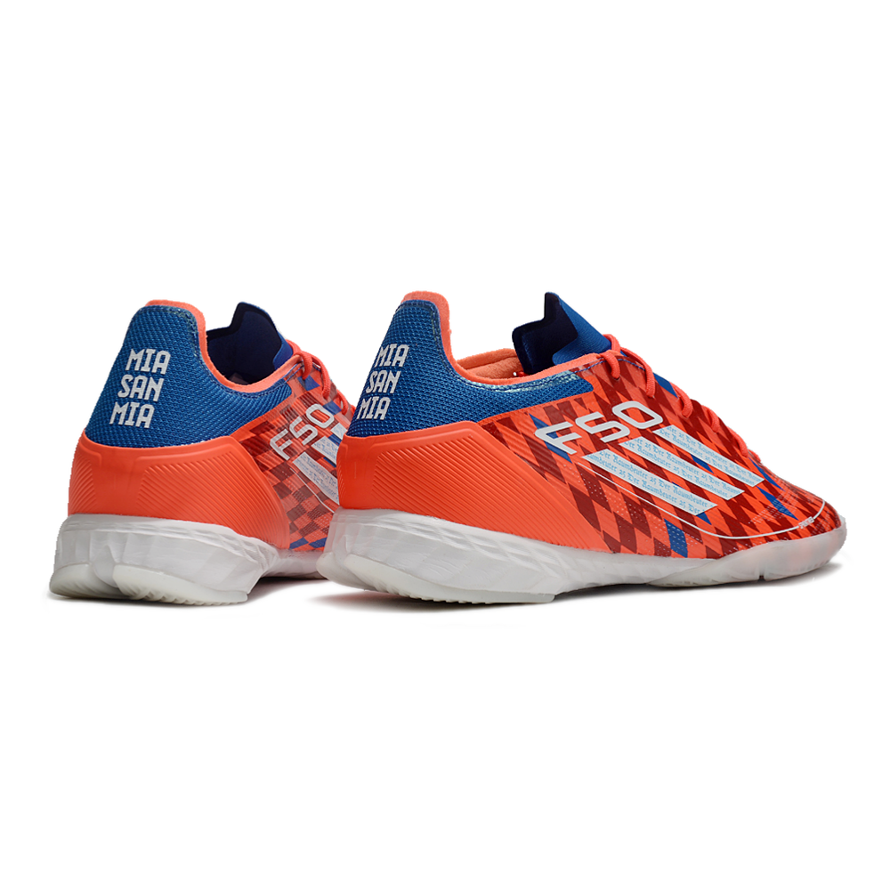 Chuteira Futsal Adidas F50 IC Vermelha e Azul