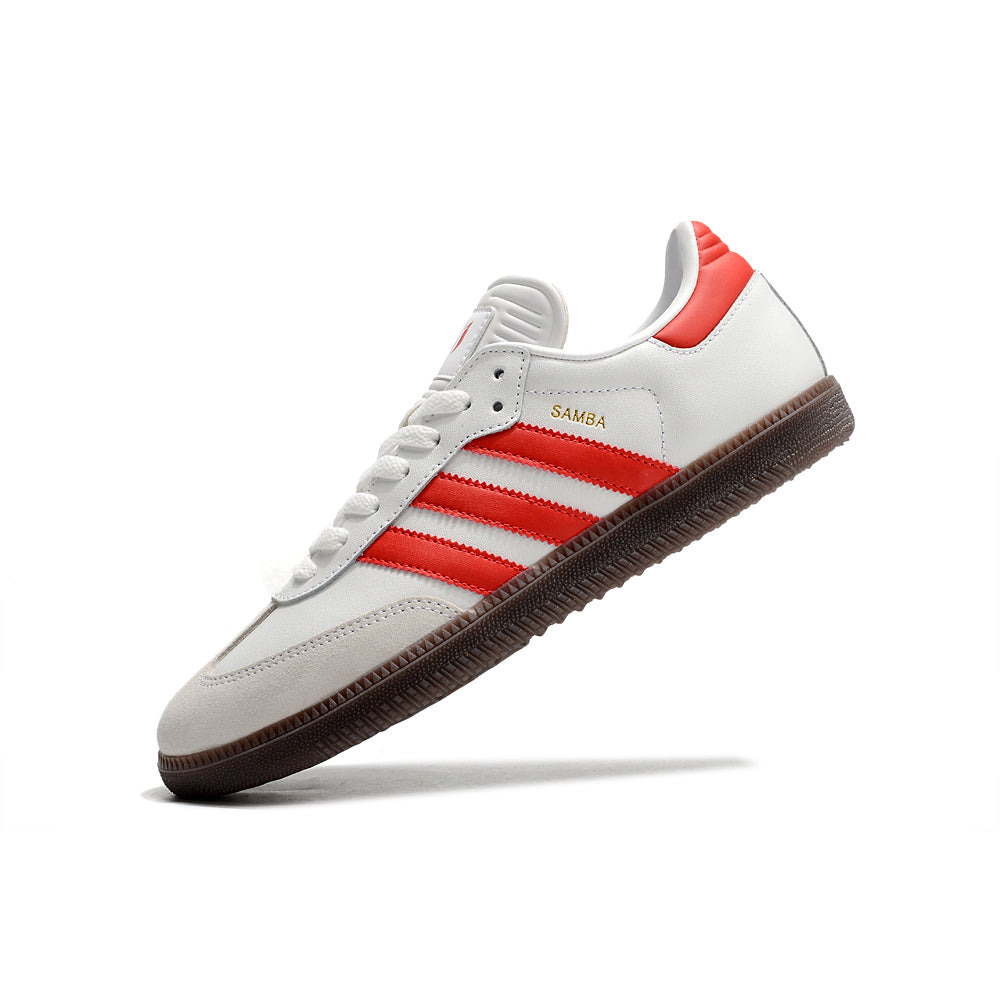 Chuteira Futsal Adidas Lionel Messi x Samba IC Branca e Laranja