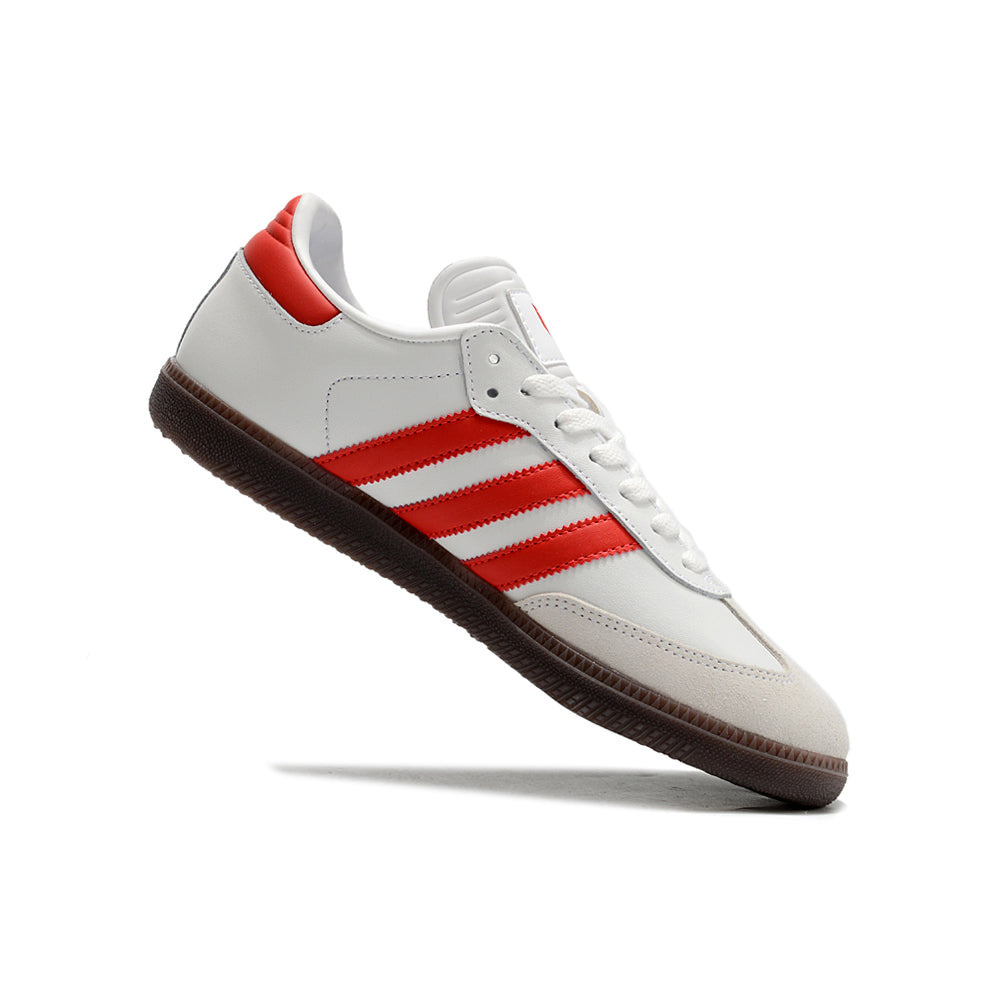 Chuteira Futsal Adidas Lionel Messi x Samba IC Branca e Laranja