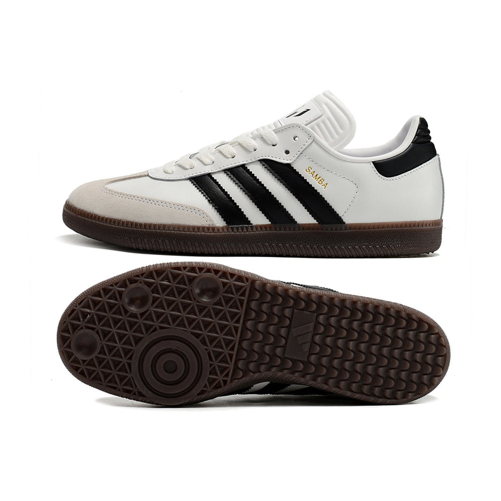 Chuteira Futsal Adidas Lionel Messi x Samba IC Branca e Preto 