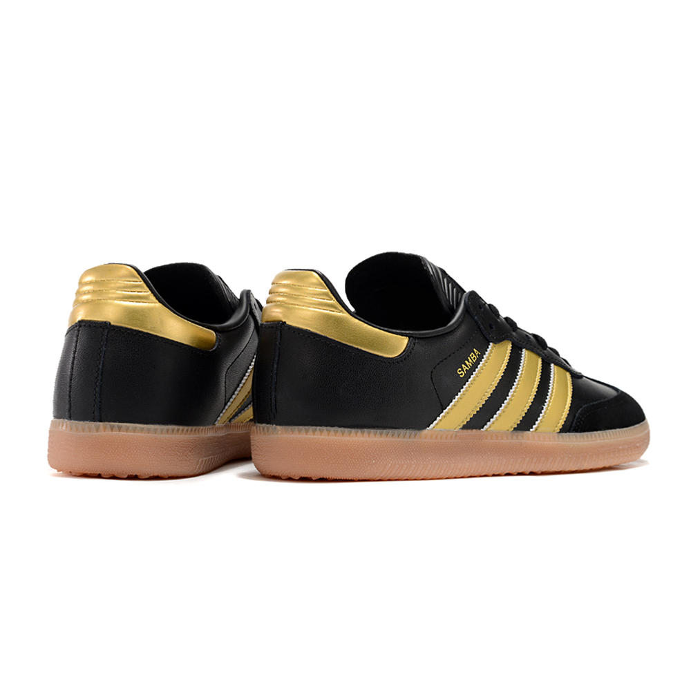 Chuteira Futsal Adidas Lionel Messi x Samba IC Preta e Dourada