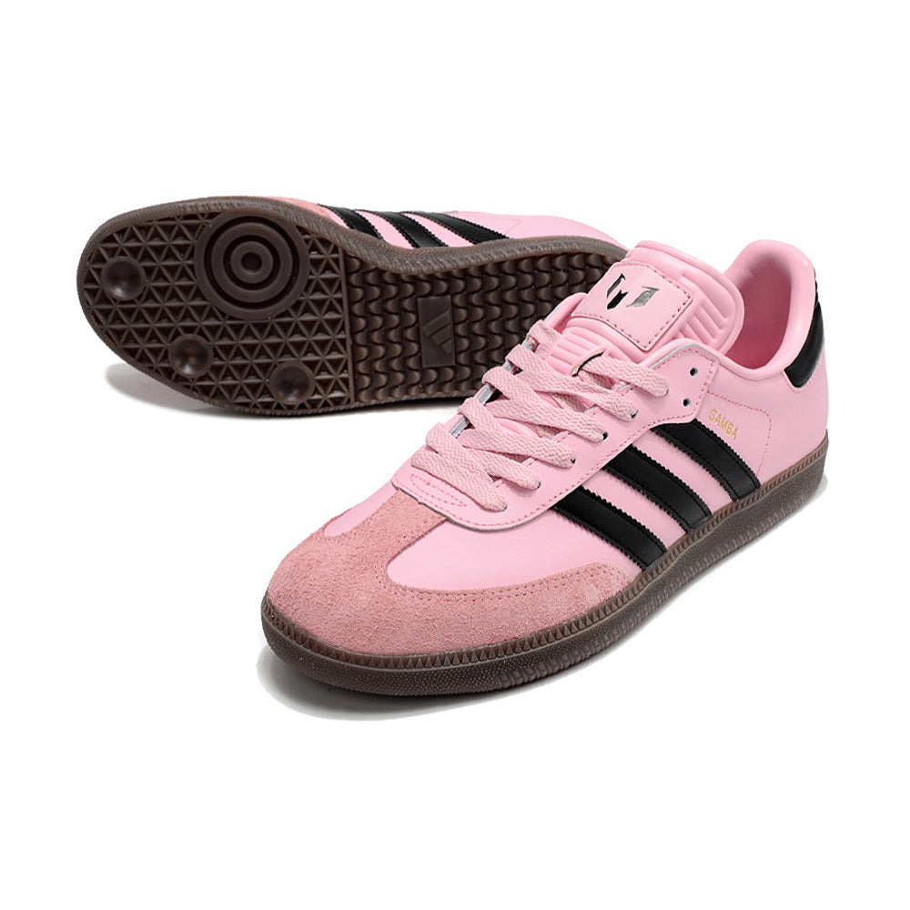 Chuteira Futsal Adidas Lionel Messi x Samba IC Rosa e Preto