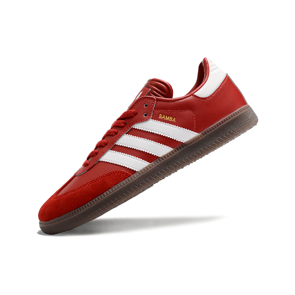 Chuteira Futsal Adidas Lionel Messi x Samba IC Vermelha e Branca