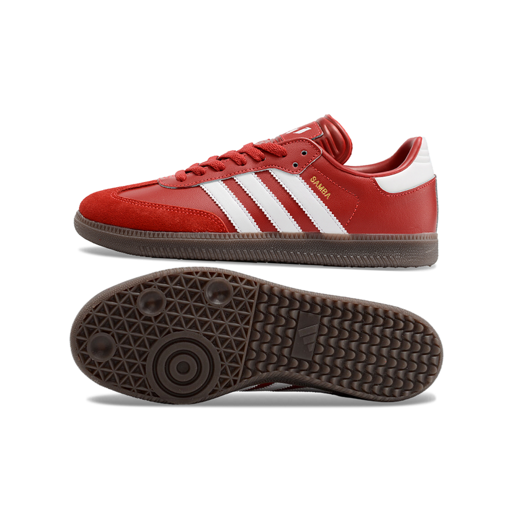 Chuteira Futsal Adidas Lionel Messi x Samba IC Vermelha e Branca