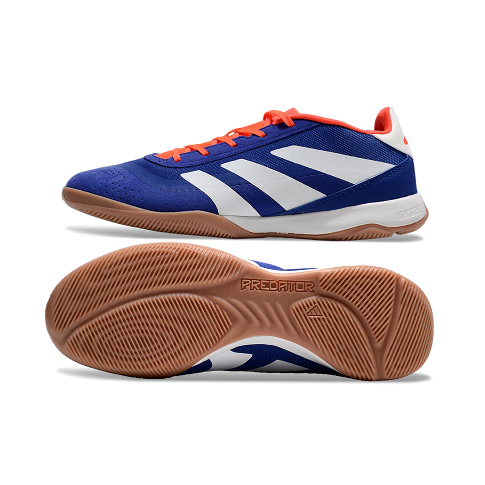 Chuteira Futsal Adidas Predator 24 Elite IC Azul e Branca 
