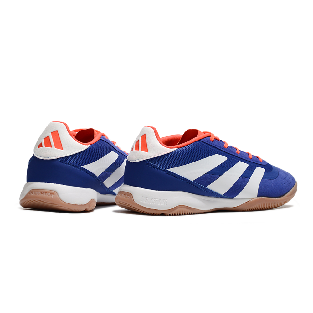 Chuteira Futsal Adidas Predator 24 Elite IC Azul e Branca 