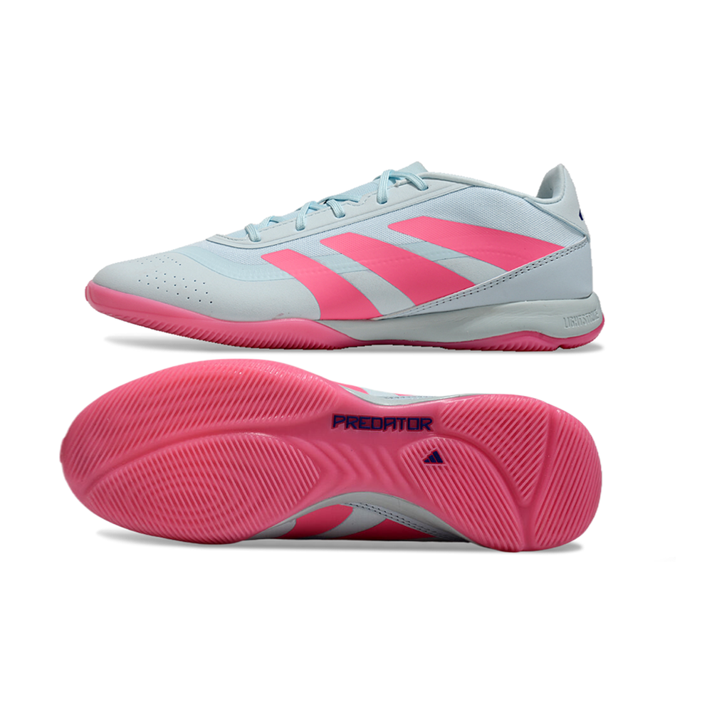 Chuteira Futsal Adidas Predator 24 Elite IC Azul e Rosa