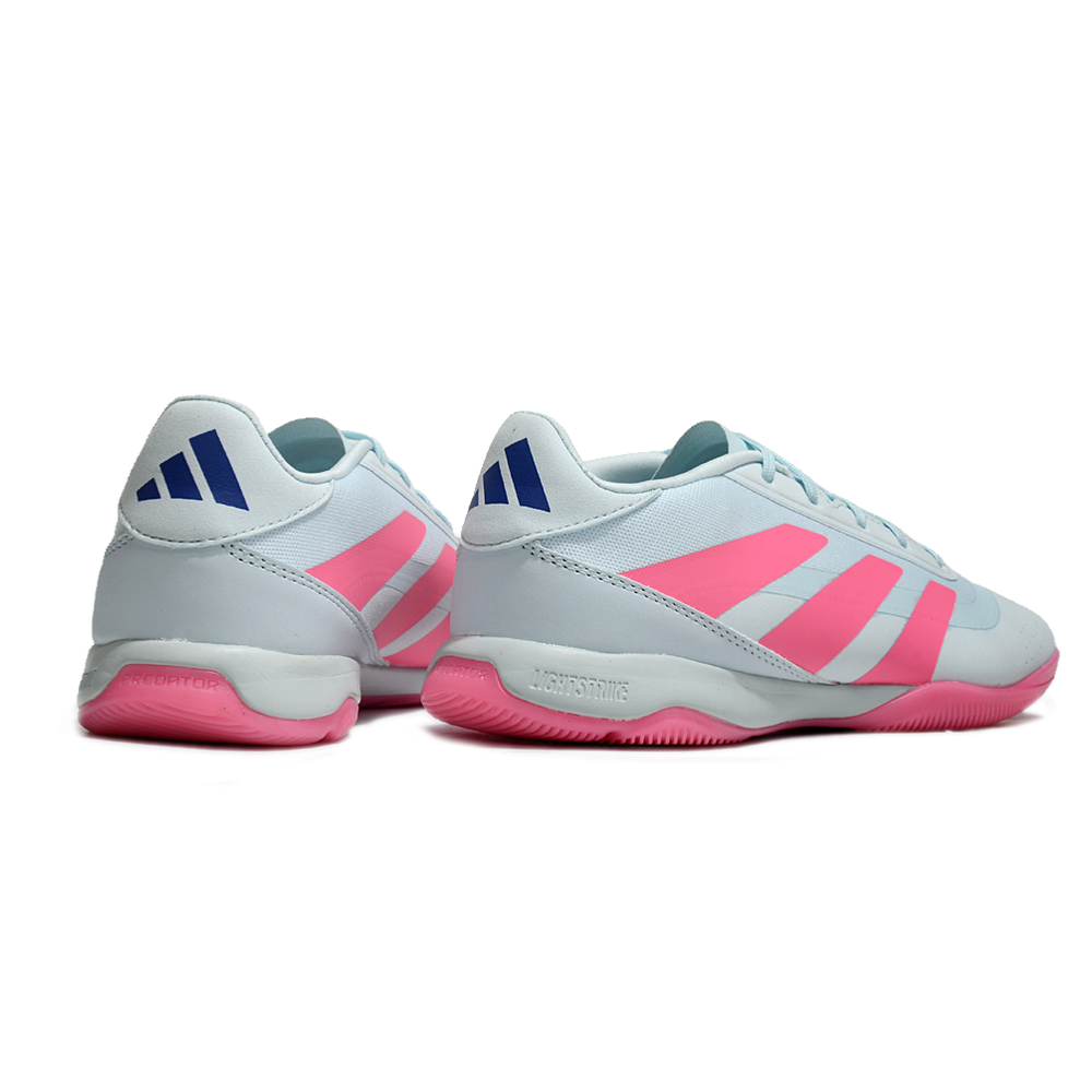Chuteira Futsal Adidas Predator 24 Elite IC Azul e Rosa