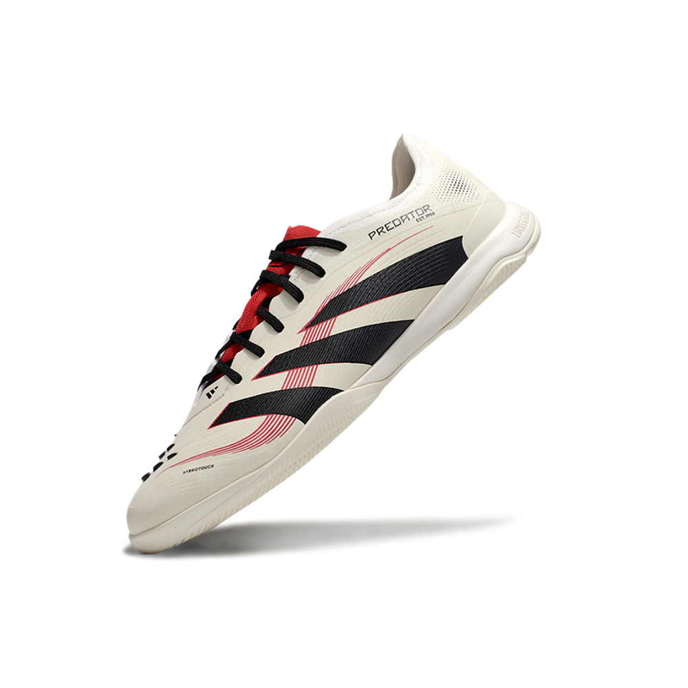 Chuteira Futsal Adidas Predator 24 Elite IC Bege, Vermelha e Preta