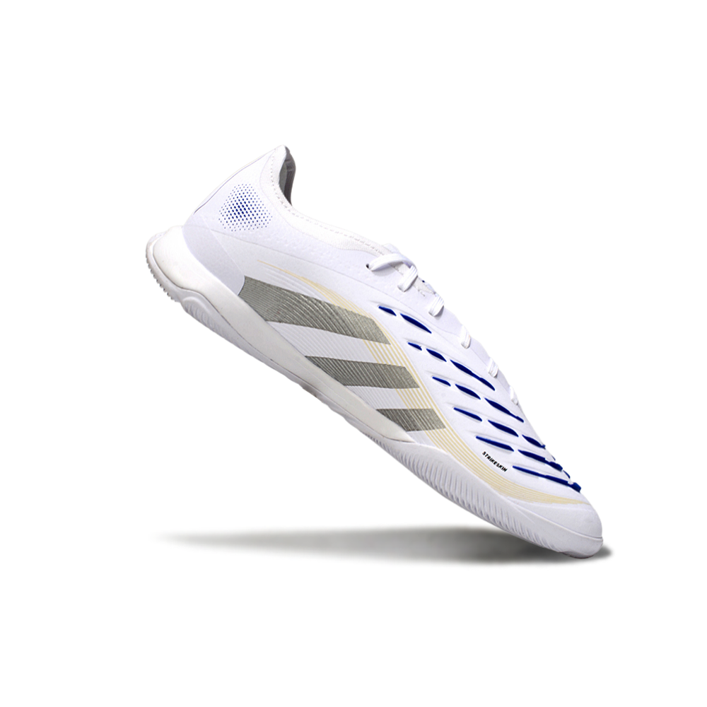 Chuteira Futsal Adidas Predator 24 Elite IC Branca e Azul 