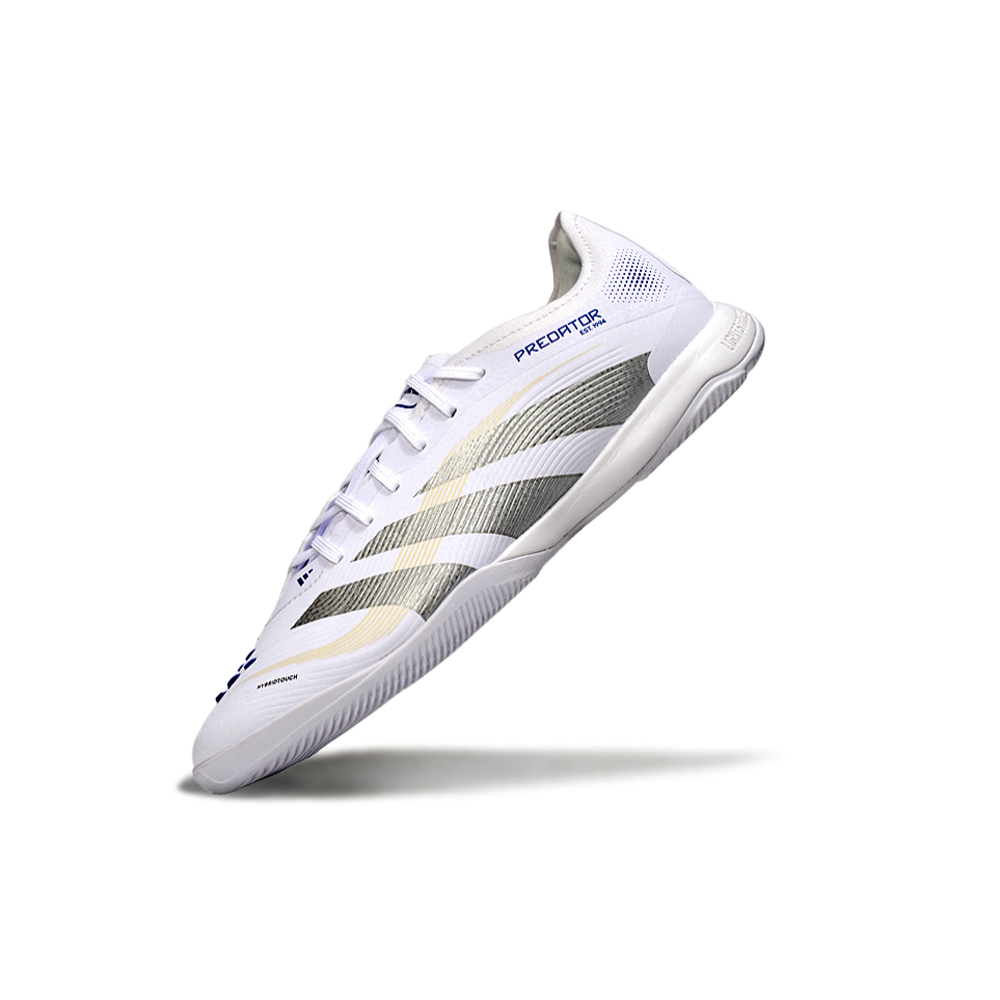 Chuteira Futsal Adidas Predator 24 Elite IC Branca e Azul 