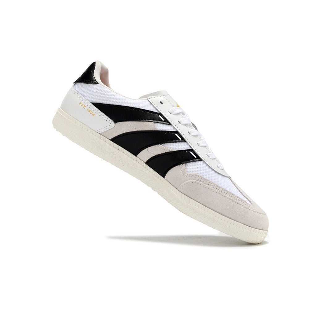 Chuteira Futsal Adidas Predator 24 Elite IC Branca, Preta e Bege