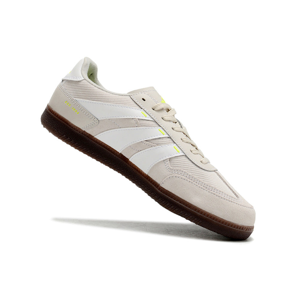 Chuteira Futsal Adidas Predator 24 Elite IC Cinza, Branco e Verde