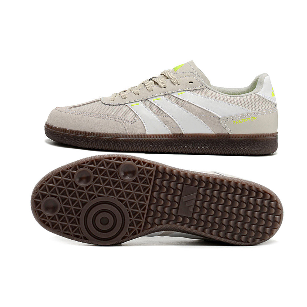 Chuteira Futsal Adidas Predator 24 Elite IC Cinza, Branco e Verde