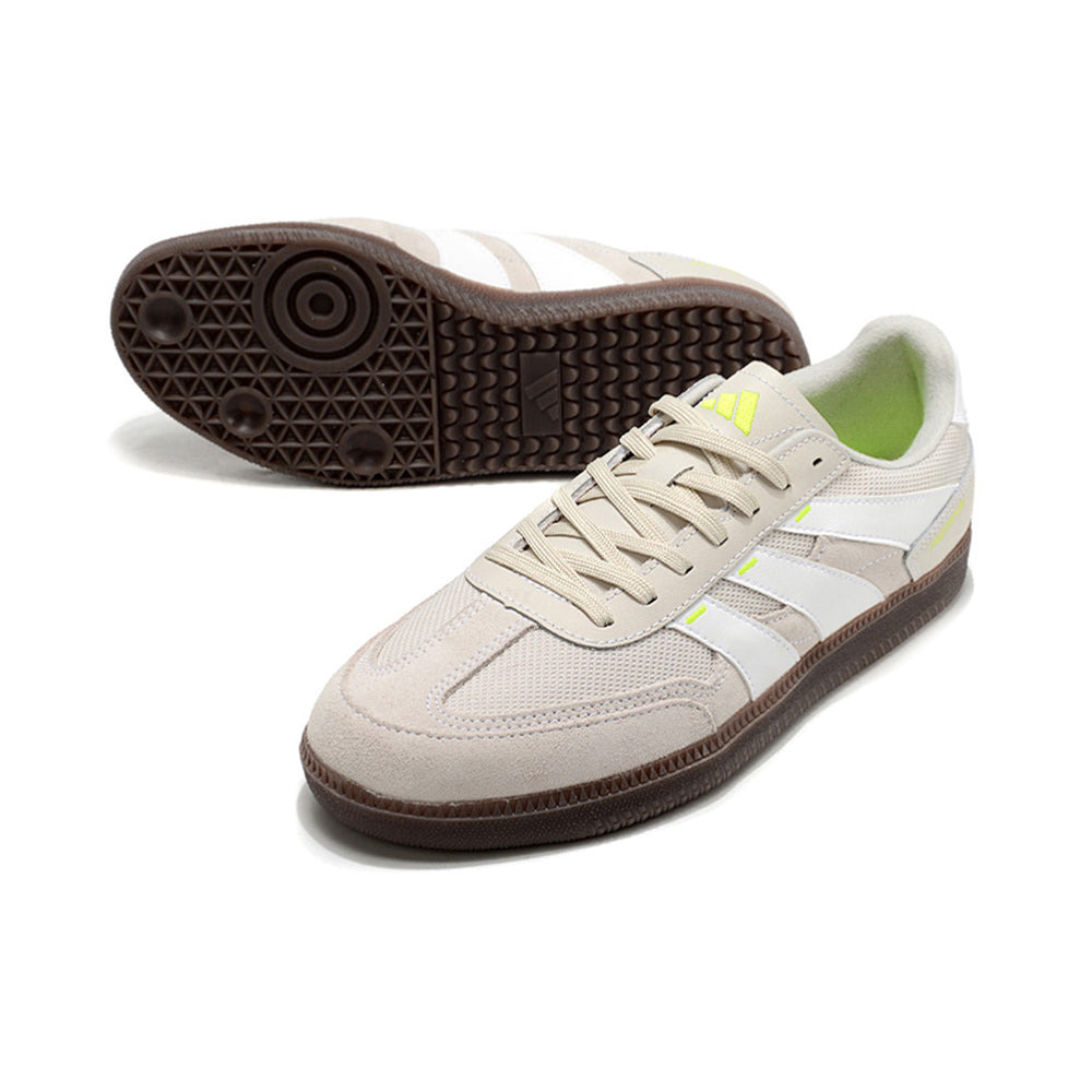 Chuteira Futsal Adidas Predator 24 Elite IC Cinza, Branco e Verde