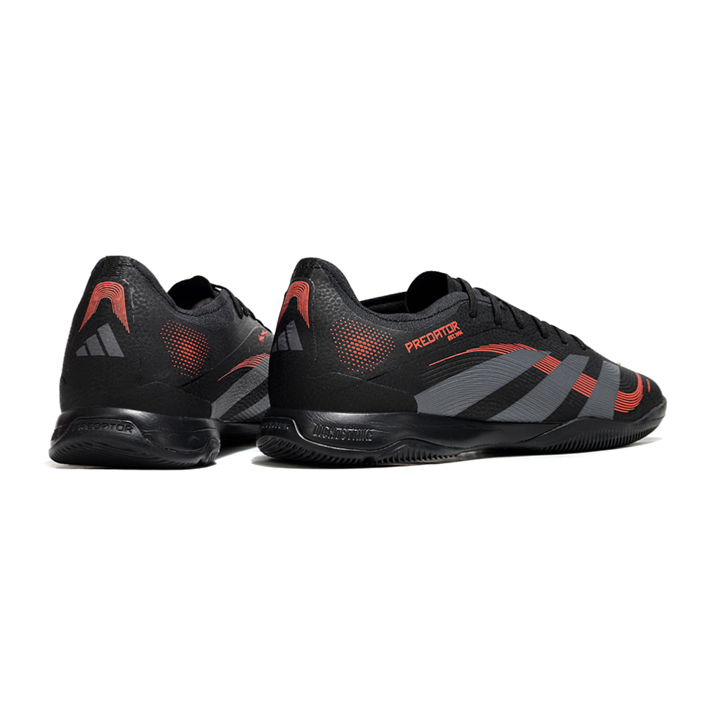 Chuteira Futsal Adidas Predator 24 Elite IC Preta e Vermelha